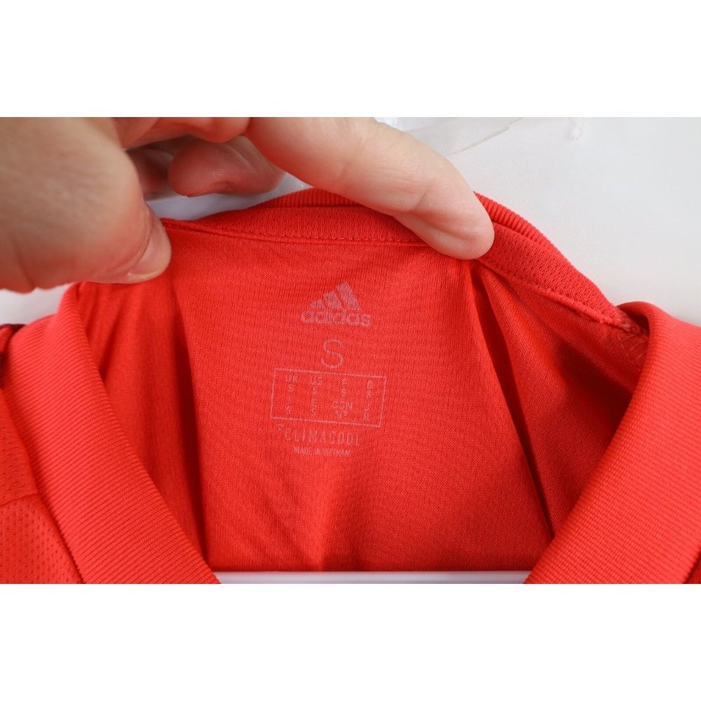 Adidas Mens Small Distressed Spell Out FC Bayern Munich Soccer Jersey Futbol Red - Picture 7 of 11